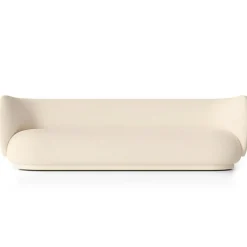 Ferm Living 4-Sitssoffor +-Rico Wool Boucle 4-Sitssoffa, Off-white