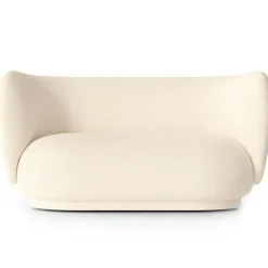 Rico Wool Boucle 2-Sitssoffa, Off-white