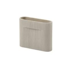Ridge Vas 16,5 cm, Beige