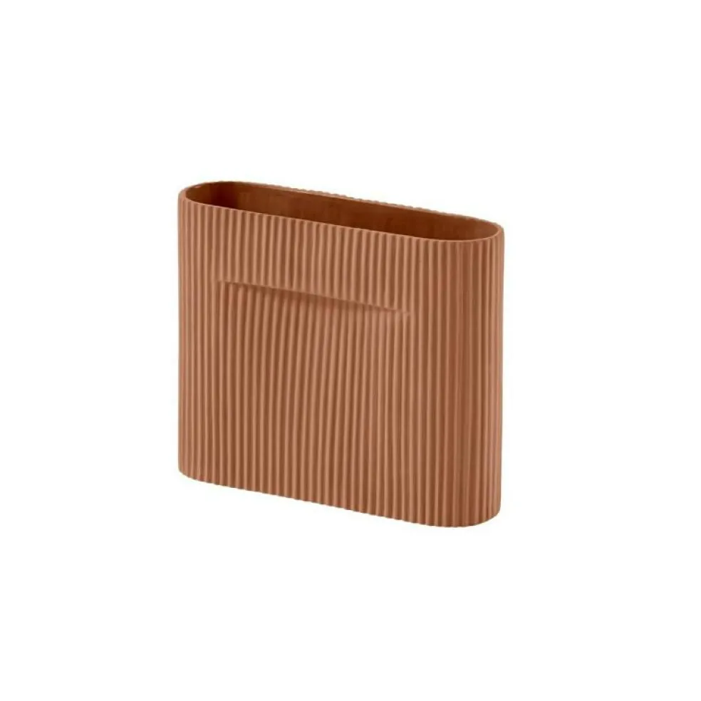 Ridge Vas 16,5 cm, Beige
