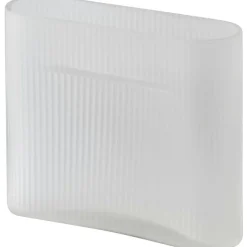 Muuto Vaser-Ridge Vas Frostat Glas 16,5 cm, Taupe