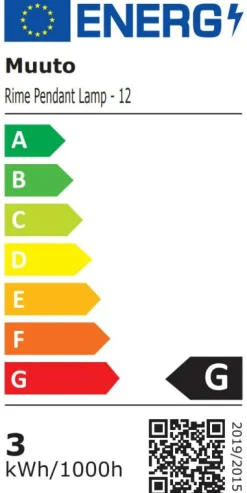 Muuto Pendellampor-Rime Pendel Ø12 cm, Grå