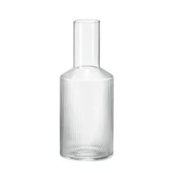 Ferm Living Vattenkaraffer & Vattenkannor-Ripple Karaff 1 L, Klar