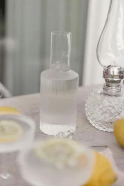 Ferm Living Vattenkaraffer & Vattenkannor-Ripple Karaff 1 L, Klar