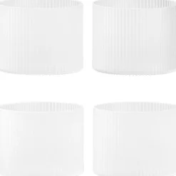 Ferm Living Dricksglas-Ripple Low Dricksglas 4-pack, Klar