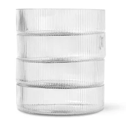 Ferm Living Dessertskålar|Serveringsskålar-Ripple Serveringsskål 4 Delar, Klar