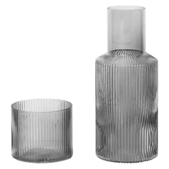 Ripple Small Carafe Set Karaff Med Dricksglas, Klar