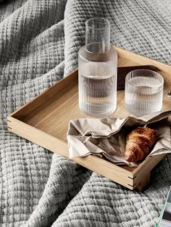 Ripple Small Carafe Set Karaff Med Dricksglas, Klar