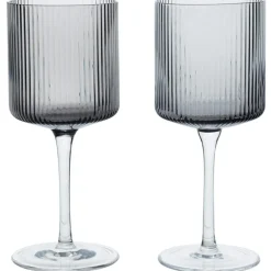 Ripple Vitvinsglas 2-pack, Smoked Grey
