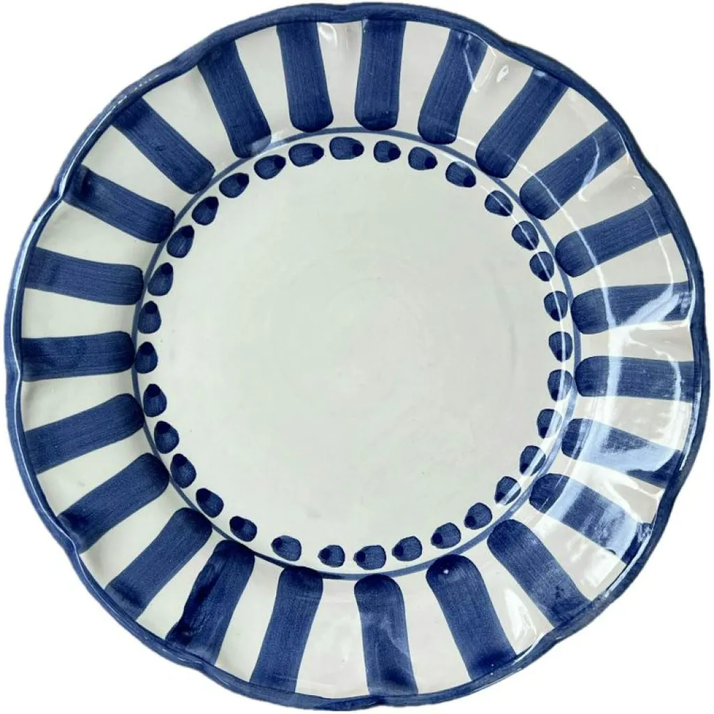 Piccola Home Assietter-Riviera Assiett 20 cm, Blå