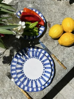 Piccola Home Assietter-Riviera Assiett 20 cm, Blå