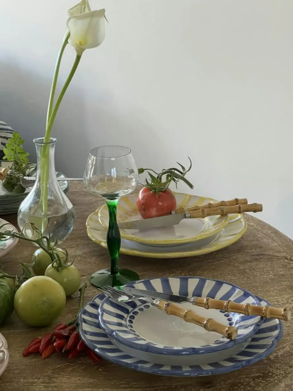 Piccola Home Assietter-Riviera Assiett 20 cm, Blå