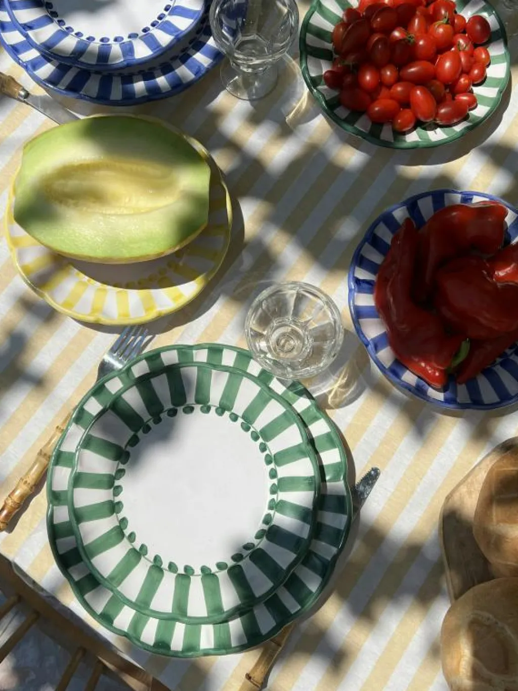 Piccola Home Assietter-Riviera Assiett 20 cm, Blå