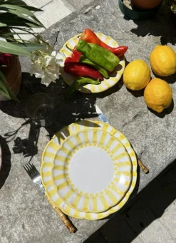 Piccola Home Assietter-Riviera Assiett 20 cm, Blå