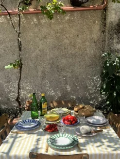 Piccola Home Assietter-Riviera Assiett 20 cm, Blå