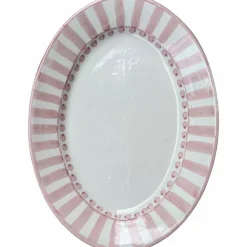 Piccola Home Uppläggningsfat-Riviera Serveringsfat Oval 37 cm, Rosa