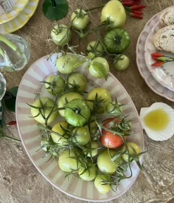 Piccola Home Uppläggningsfat-Riviera Serveringsfat Oval 37 cm, Rosa