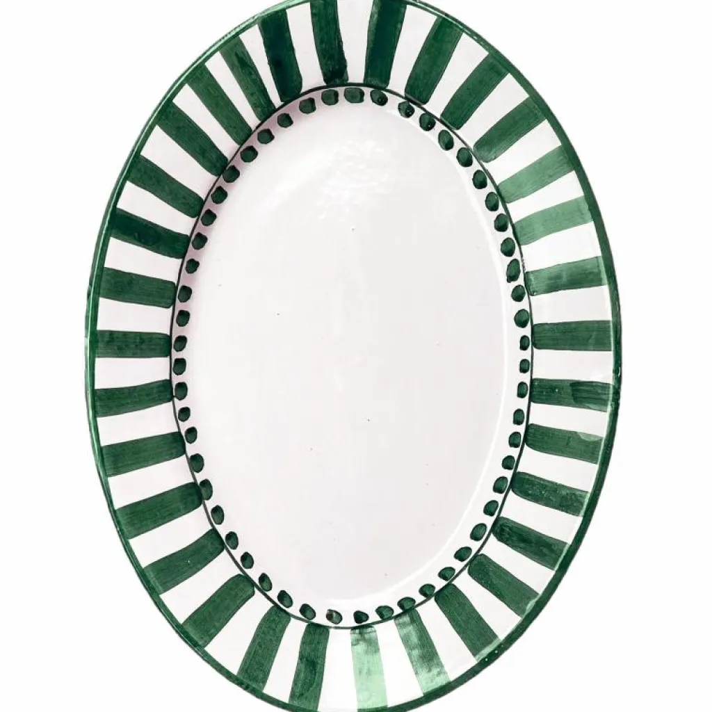 Piccola Home Uppläggningsfat-Riviera Serveringsfat Oval 37 cm, Rosa