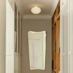 Nuura Badrumsbelysning|Plafonder-Rizzatto 301 Plafond, Mässing / Opal