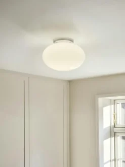 Nuura Badrumsbelysning|Plafonder-Rizzatto 301 Plafond, Mässing / Opal