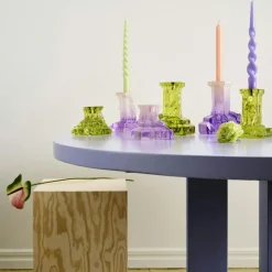 Kosta Boda Ljusstakar-Rocky Baroque Ljusstake 150 mm, Bärnsten