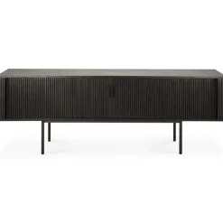 Ethnicraft Skänkar & Sideboards|Tv-Bänkar & Mediabänkar-Roller Max Skänk Mörkbetsad Teak, 242 cm