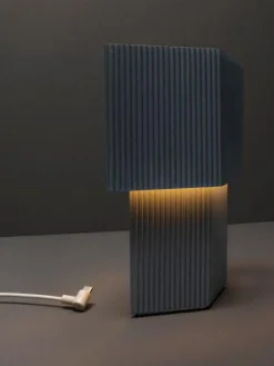 Romb Mini Bordslampa Portabel, Cotton