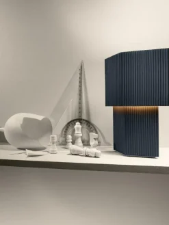 Romb Mini Bordslampa Portabel, Cotton