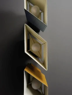 Romb Mini Bordslampa Portabel, Cotton