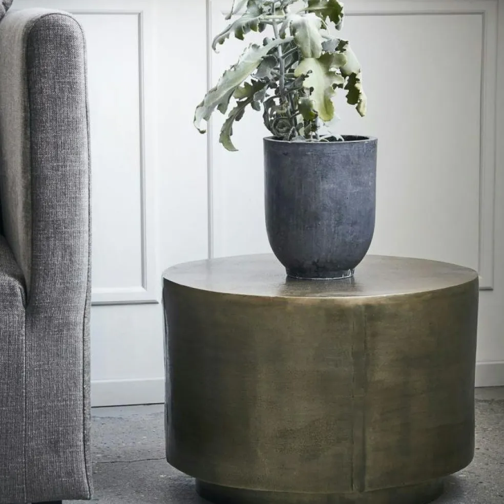 Rota Soffbord Antique Brass 50x50 cm