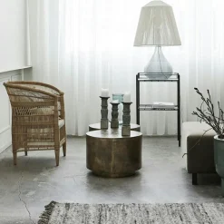 Rota Soffbord Antique Brass 50x50 cm