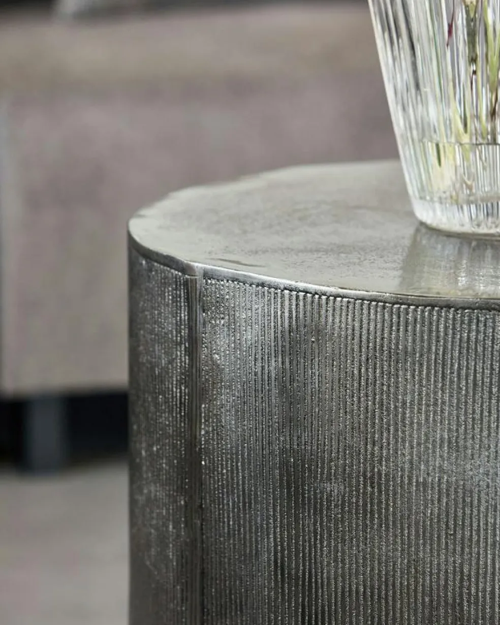 Rota Soffbord H50 cm, Borstat Silver