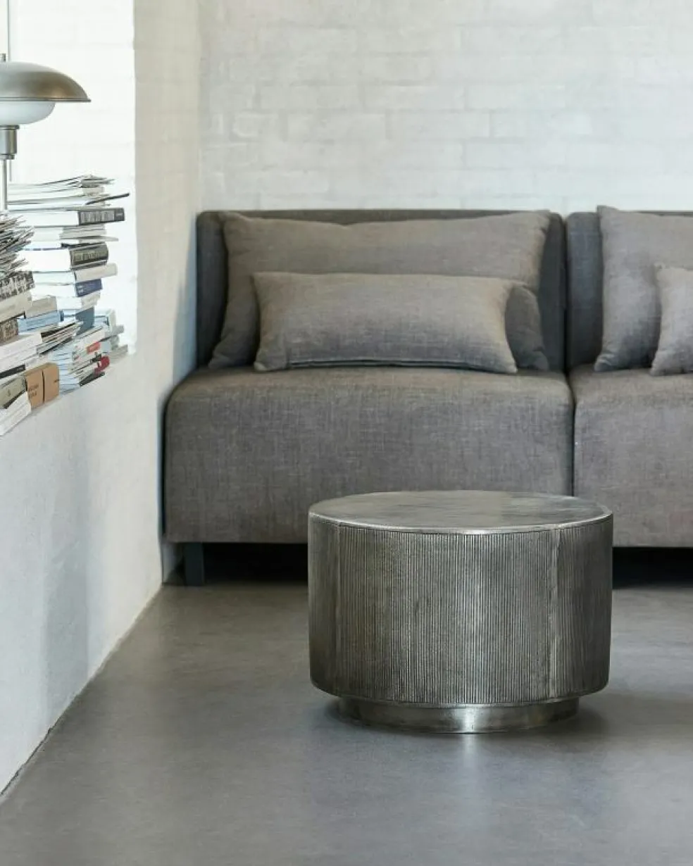 Rota Soffbord H50 cm, Borstat Silver