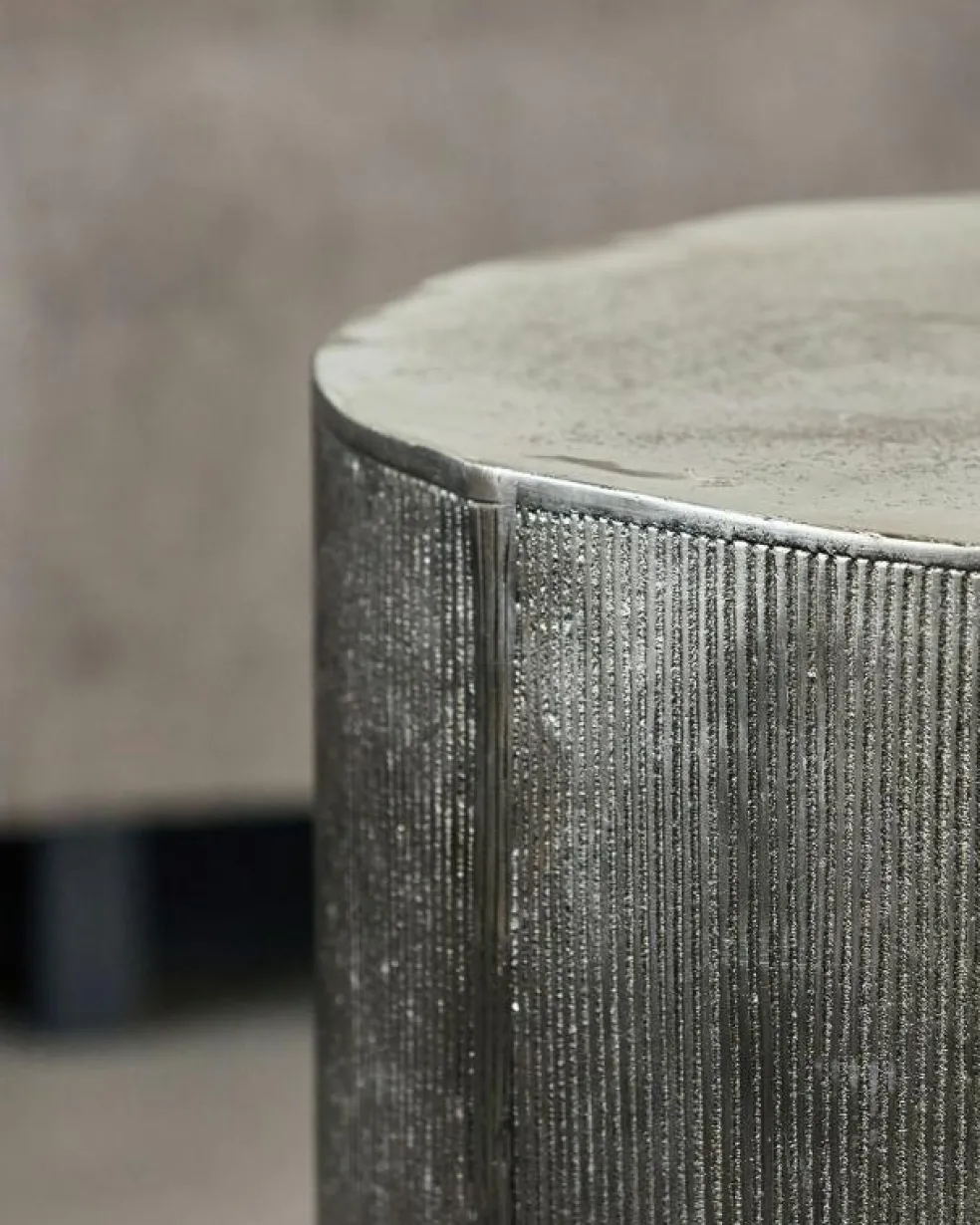 Rota Soffbord H50 cm, Borstat Silver