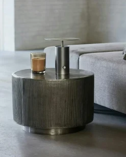 Rota Soffbord H50 cm, Borstat Silver