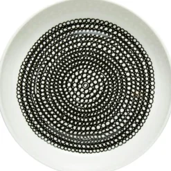 Räsymatto Tallrik 20,5 cm Vit / Svart