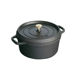 Staub Grytor-Rund Gryta i Gjutjärn 6,7 L, Grön