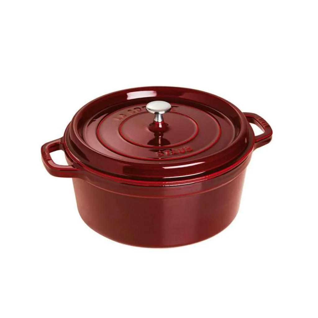 Staub Grytor-Rund Gryta i Gjutjärn 6,7 L, Grön