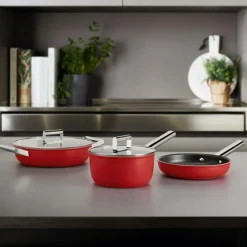 Smeg Kastruller-50's Style Kastrull Med Lock 20 cm,