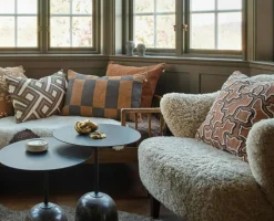 Chhatwal & Jonsson Prydnadskuddar & Fodral-Samar Kuddfodral 40x60 cm, Dusty Blue / Ruby