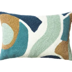 Chhatwal & Jonsson Prydnadskuddar & Fodral-Sanskriti Kuddfodral Bouclé 40x60 cm, Aqua / Himmelsblå