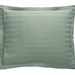 Sateen Stripe Örngott 50x60 cm, Vit