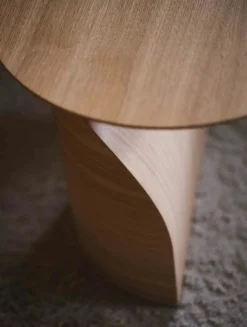 Savoa Soffbord Ø84 cm, Oljad Ek