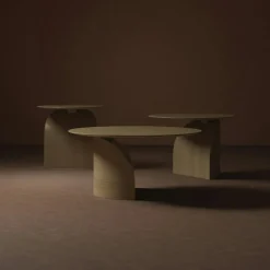 Savoa Soffbord Ø84 cm, Oljad Ek