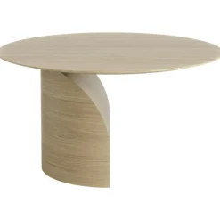 Savoa Soffbord Ø84 cm, Oljad Ek