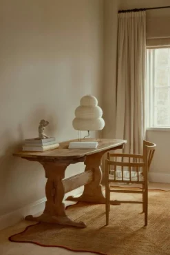 Layered Jutemattor-Scallop Jutematta 75x200 cm, Misty Blue