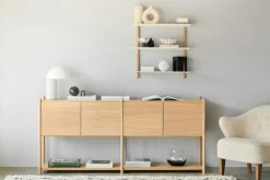 Sceene H Bokhylla, Gjord av svart ek, Svart