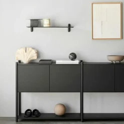 Sceene H Bokhylla, Gjord av svart ek, Svart