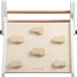 Barn Sebra Leksaker-Climbing Triangle Stege, Vit