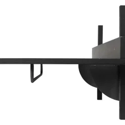 Sector Hylla Med Klädstång, Svartbetsad Ask / Svart